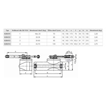 Zavírač K 204/12 stříbrný 20-38kg