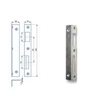 Protiplech 02-03 L 1/1   Zn bílý   pro rozteč zámků 72,90mm