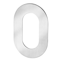 Číslo fasádní 0      nerez   výška číslice 12cm