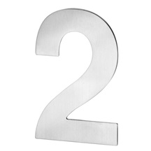 Číslo fasádní 2      nerez   výška číslice 12cm