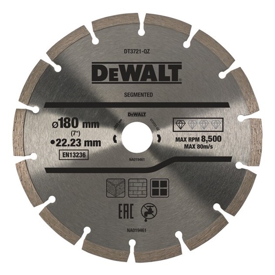 Kotouč diamant 180x22,2mm DT3721 beton,cihly
