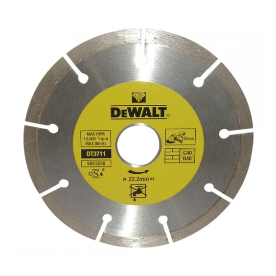 Kotouč diamant 115x22,2mm DT3701 beton,cihly