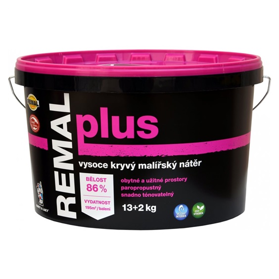 Remal Plus vysoce kryvá malířská barva, 13+2 kg