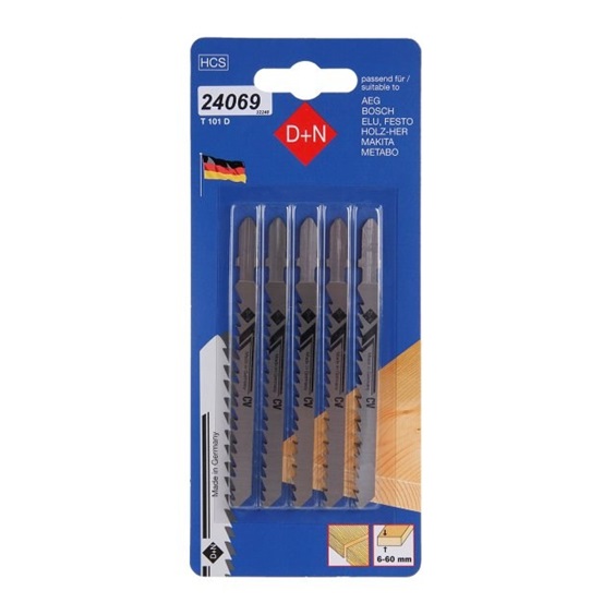 List pilový 75mm/1,45mm  5ks 24069 dřevo