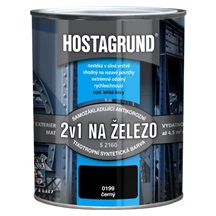 Hostagrund 2v1 S2160 základní i vrchní barva na kov, 0199 černá, 600 ml