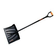Odhrnovač plastový 46x34cm s násadou 60006/černý