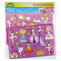 LENA šablony kreslící princezny, baletky