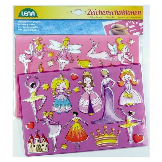 LENA šablony kreslící princezny, baletky