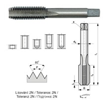 Závitník DIN 374 M10x1 HSS lamač