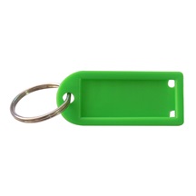 Visačka s kroužkem malá  1D zelená  světlá