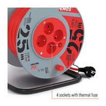Buben prodluž.4zás/25m 1,5mm PVC