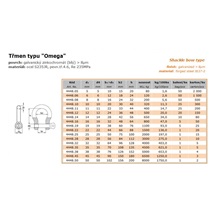 Třmen obloukový typ Omega 10 4448-10