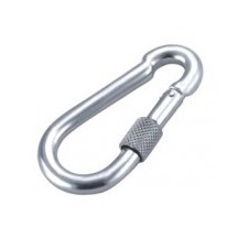 Karabina hasičská s pojistkou 40x4mm 2434.004    DIN5299D