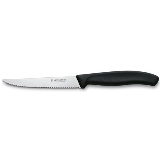 Nůž steakový plast černý