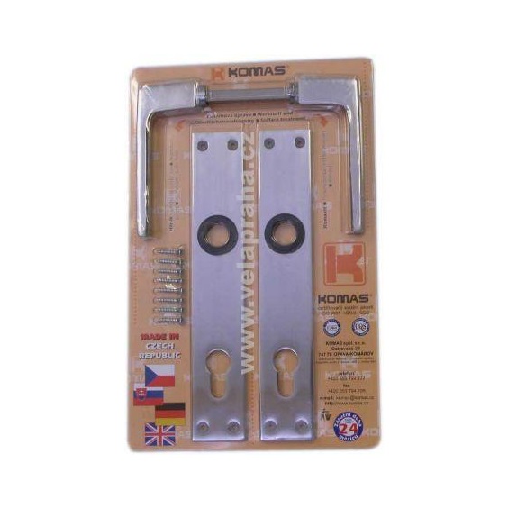 Kliky se štíty FAB  K 488 72mm DOVOZ bal.v blistru