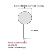 Tělísko brusné 32-6    A99B 60M7V 331513221