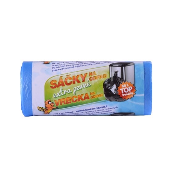 Sáčky na odpad 60L/30ks modrý