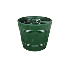 Stojánek vánoční vědro UH 22x25,5cm,kmen 9cm-ZELENÉ!!