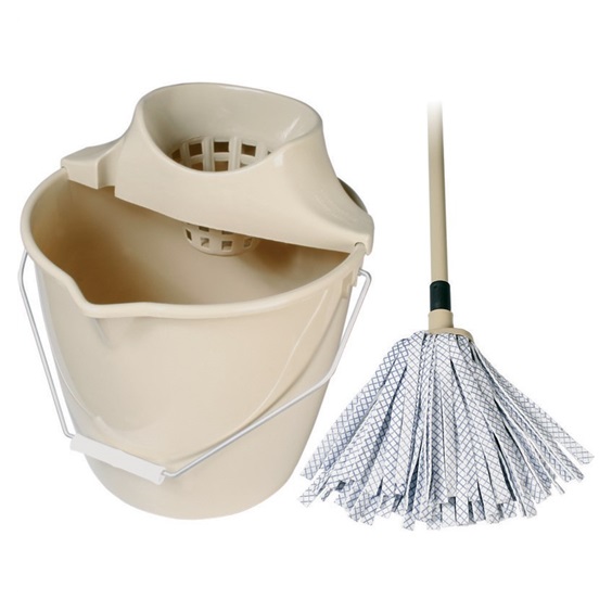 MOP souprava malé pásky béžový