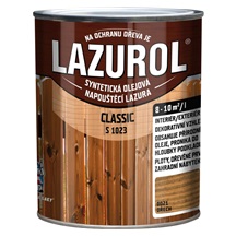 LAZUROL S1023/021 Classic na dřevo, interiér a exteriér, ořech, 750 ml