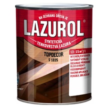 LAZUROL TOPDECOR S1035/00 na dřevo, interiér a exteriér, bezbarvý, 750 ml