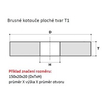 Kotouč brusný 400x50x127 A99B 46K9V40 415515826