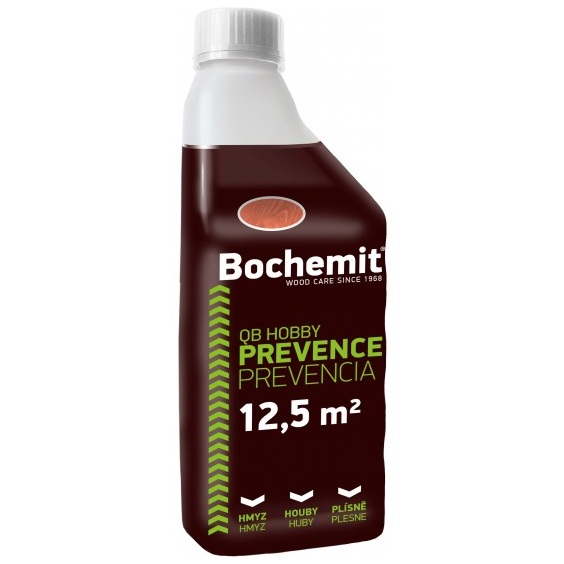 Bochemit QB Hobby pro ochranu dřeva proti plísním a hmyzu, hnědý, 1 kg