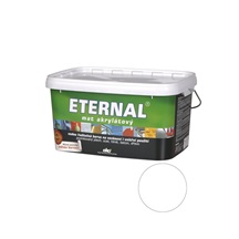 Eternal mat akrylátový univerzální barva na dřevo kov beton, 01 bílá, 5 kg
