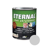 Eternal mat akrylátový univerzální barva na dřevo kov beton, 02 světle šedá, 700 g