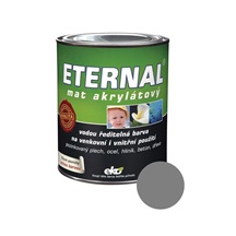 Eternal mat akrylátový univerzální barva na dřevo kov beton, 03 šedá středně, 700 g