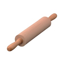 Válek na těsto  55x230 mm dřevěný