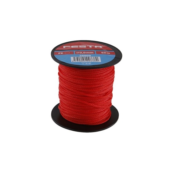 Šňůra zednická červená 50m tl.2mm