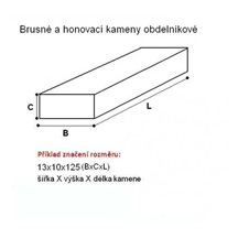 Kámen honovací 4x6x100  49C 320 N7V