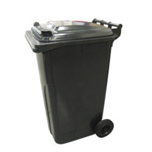 Popelnice plastová 240l černá s kolečky 0005-3