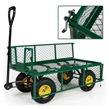 Vozík s výklopnou bočnicí 300kg /96x51x25/drátěná korba