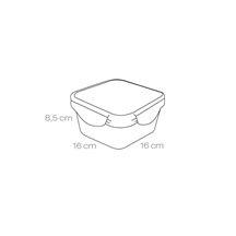Dóza FRESHBOX 1.2 l, čtvercová