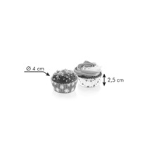 Cukrářské mini košíčky DELÍCIA pr. 4 cm, 100 ks, zimní