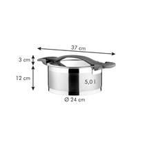 Kastrol ULTIMA s poklicí pr. 24 cm, 5.0 l