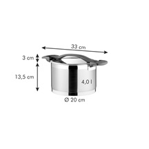 Hrnec ULTIMA s poklicí pr. 20 cm, 4.0 l