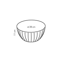 Mísa plastová DELÍCIA pr. 28 cm, 5.0 l, žlutá