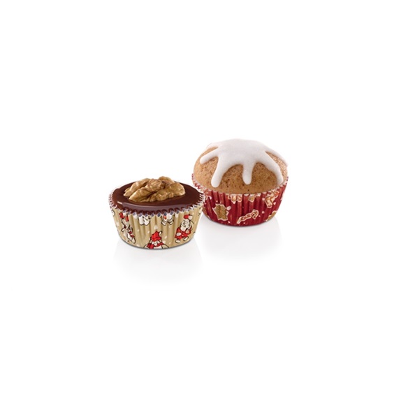 Cukrářské mini košíčky DELÍCIA pr. 4 cm, 100 ks, vánoční