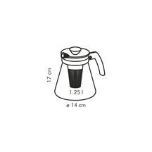 Konvice TEO TONE 1.25 l, s vyluhovacími sítky, zelená