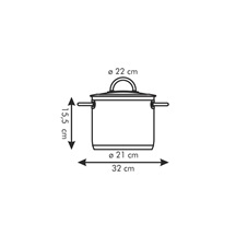 Hrnec VISION s poklicí pr. 22 cm, 5.5 l