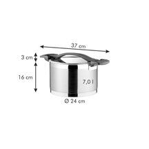 Hrnec ULTIMA s poklicí pr. 24 cm, 7.0 l