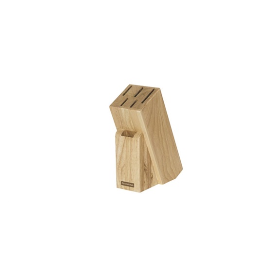 Blok WOODY pro 5 nožů, nůžky na drůbež