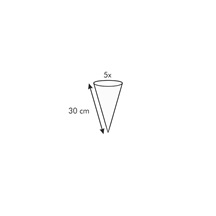 Zdobicí sáček s mini tryskou DELÍCIA 30 cm, 5 ks
