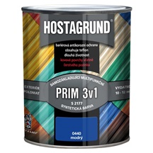 Hostagrund Prim 3v1 S2177 základní i vrchní barva na kov, 0440 modrá, 600 ml
