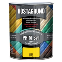 Hostagrund Prim 3v1 S2177 základní i vrchní barva na kov, 0620 žlutá, 600 ml