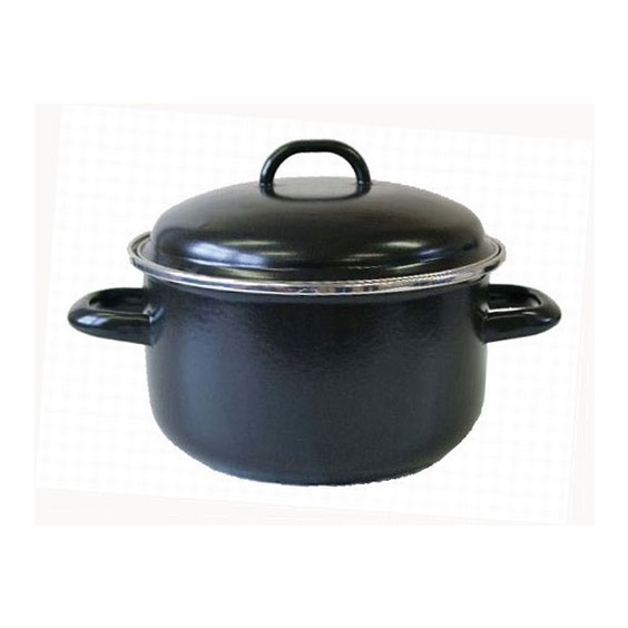 Rendlík+poklice černý kobaltový smalt 16cm 1,25l BSE