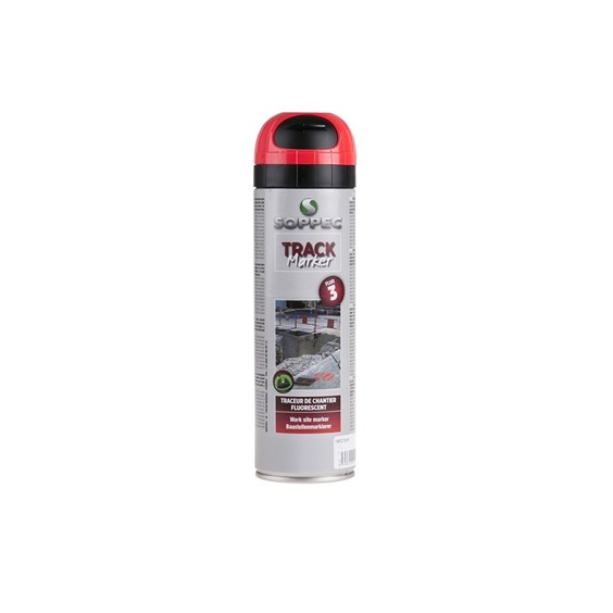 Sprej červený fluorescenční TRACKMARKER 500ml 3M
